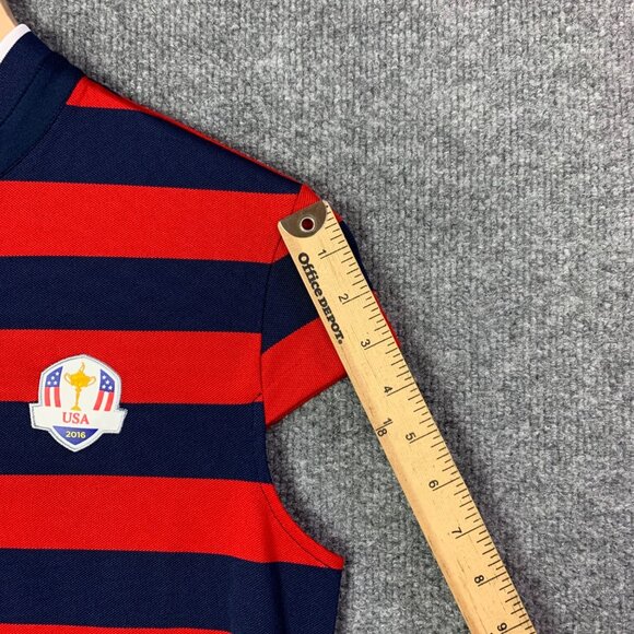 NWT RLX Ralph Lauren 2016 RYDER CUP WOMEN’S SZ SMALL SHIRT STRIPED NAVY RED USA - Picture 6 of 13